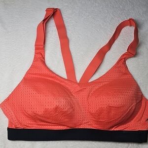 Victoria Sport 32B Orange Salmon thick strap mesh sports bra Lightweight G10